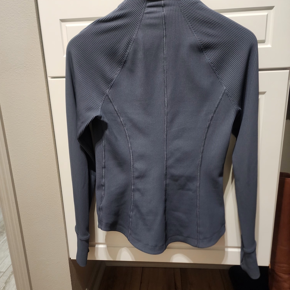 Athleta Ribbed Salutation Full Zip Jacket In Gran… - image 7